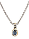 Beijos Collection - 9x6mm CZ Pear Bezel Set Pendant Necklace John Medeiros Jewelry Collections