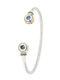 Beijos Collection - Two-Stone Small Cuff Bracelet John Medeiros Jewelry Collections