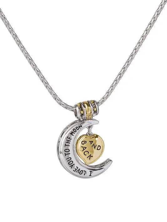 Celebration Collection - Heart in Moon Necklace