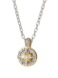 Ocean Images Seaside - Cubic Zirconia Compass with Chain
