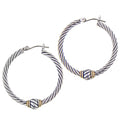 Oval Link Collection - Twisted Wire Hoop Earrings John Medeiros Jewelry Collections